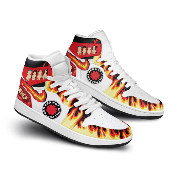 Tubopro Red Hot Chili Peppers AJ1 High Sneakers Shoes For Men And Women - Image 2
