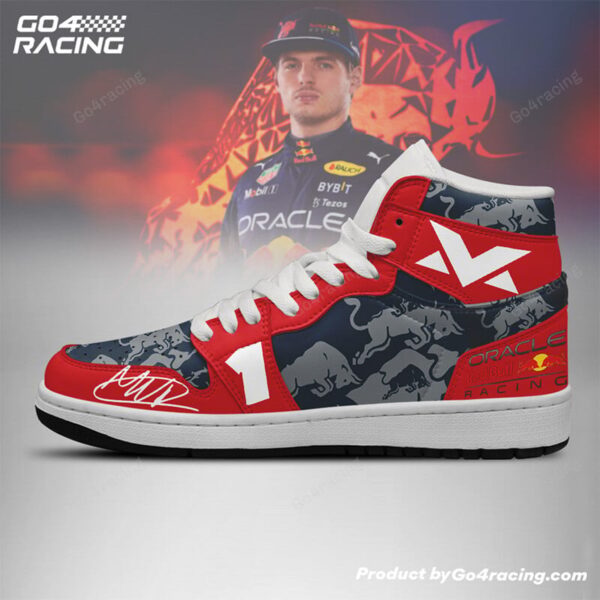 Tubopro Redbull Formula V2 AJ1 High Sneakers Shoes For Men And Women - Image 2