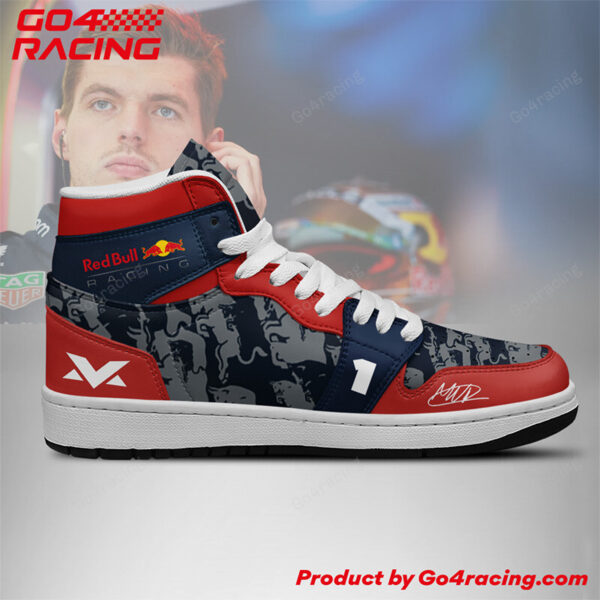 Tubopro Redbull Racing AJ1 High Sneakers Shoes For Men And Women - Image 3