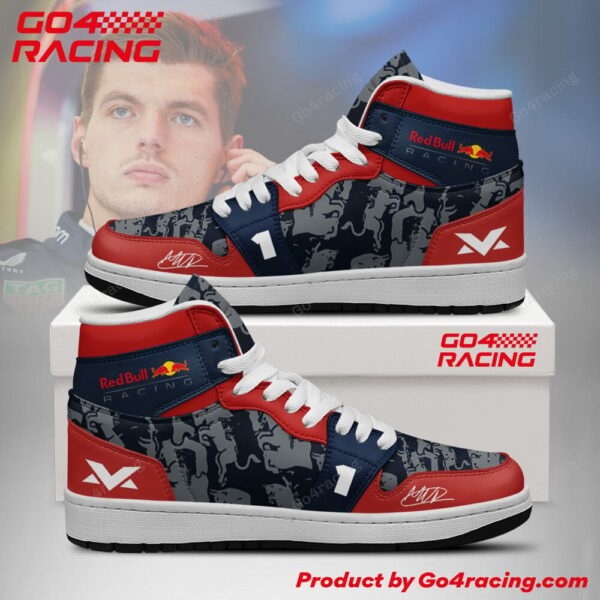 Tubopro Redbull Racing AJ1 High Sneakers Shoes For Men And Women