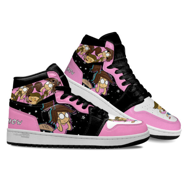 Tubopro Regular Show Eileen Roberts AJ1 High Sneakers Shoes For Men And Women - Image 2