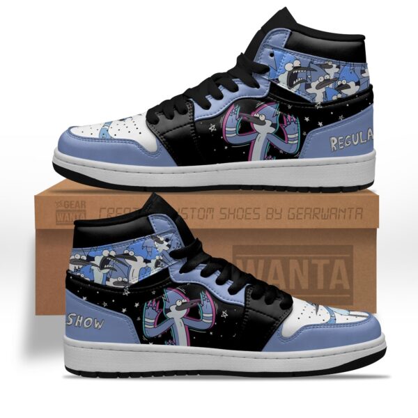 Tubopro Regular Show Mordecai AJ1 High Sneakers Shoes For Men And Women