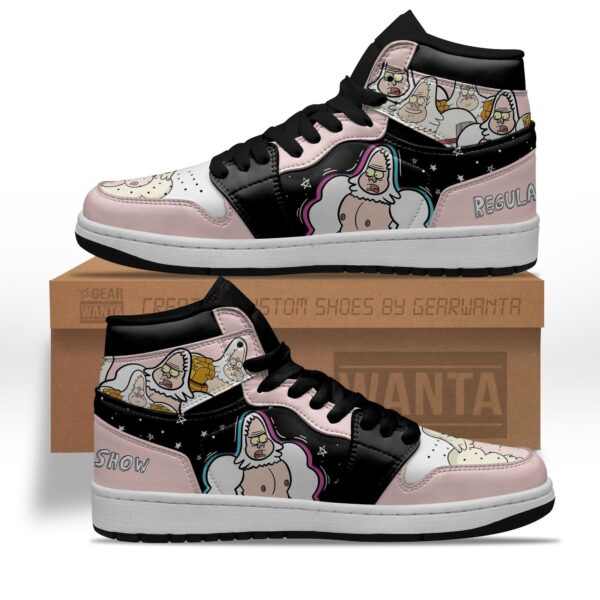 Tubopro Regular Show Skips Walks AJ1 High Sneakers Shoes For Men And Women