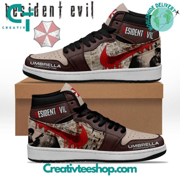 Tubopro Resident Evil AJ1 High Sneakers Shoes For Men And Women
