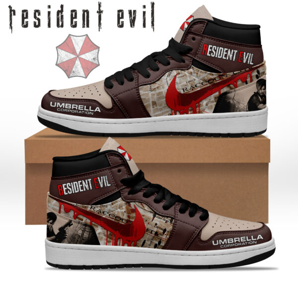 Tubopro Resident Evil AJ1 High Sneakers Shoes For Men And Women