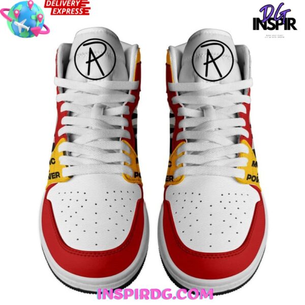 Tubopro Richard Ashcroft Music is Power AJ1 High Sneakers Shoes For Men And Women - Image 2