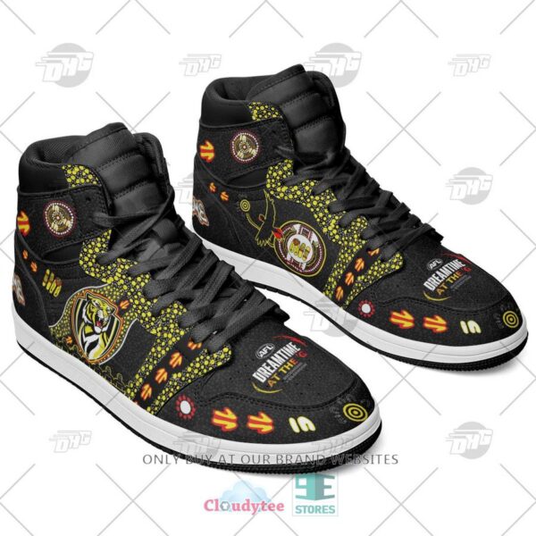 Tubopro Richmond Tigers AFL AJ1 High Sneakers Shoes For Men And Women - Image 2