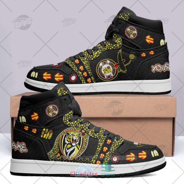Tubopro Richmond Tigers AFL AJ1 High Sneakers Shoes For Men And Women
