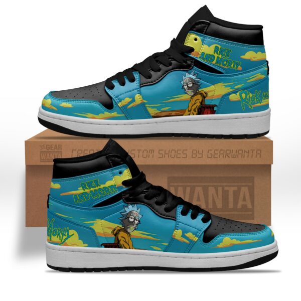 Tubopro Rick and Morty AJ1 High Sneakers Shoes For Men And Women - Image 2