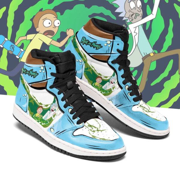 Tubopro Rick and Morty AJ1 High Sneakers Shoes For Men And Women