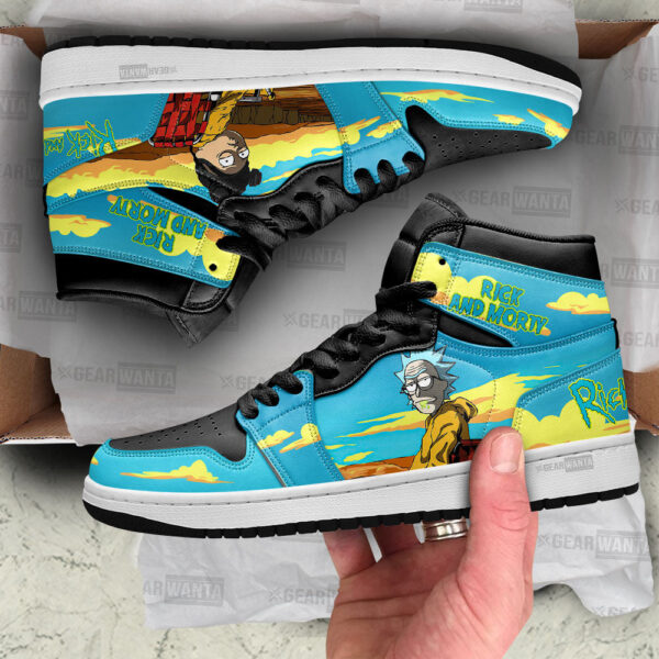 Tubopro Rick and Morty AJ1 High Sneakers Shoes For Men And Women