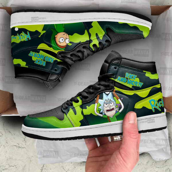 Tubopro Rick and Morty AJ1 High Sneakers Shoes For Men And Women