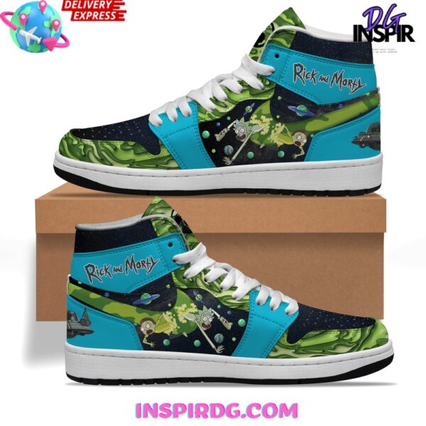 Tubopro Rick and Morty AJ1 High Sneakers Shoes For Men And Women