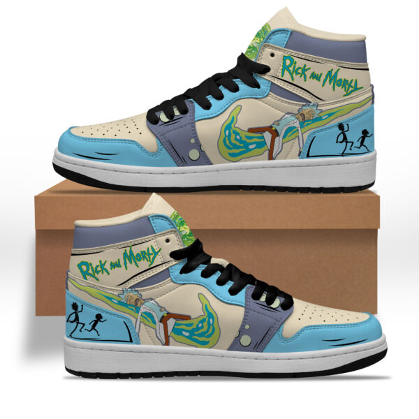 Tubopro Rick And Morty AJ1 High Sneakers Shoes For Men And Women