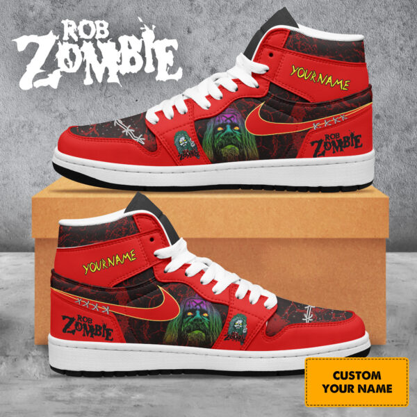 Tubopro Rob Zombie AJ1 High Sneakers Shoes For Men And Women - Image 2