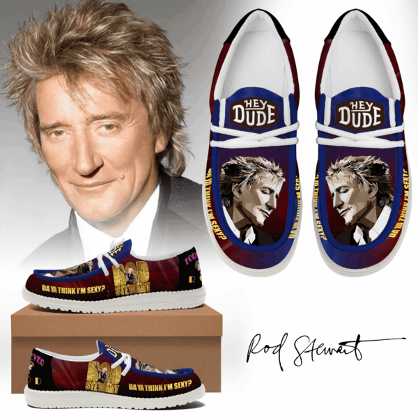 Tubopro Rod Stewart Personalized Hey Dude Shoes For Men And Women