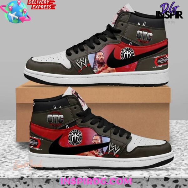 Tubopro Roman Reigns AJ1 High Sneakers Shoes For Men And Women - Image 2