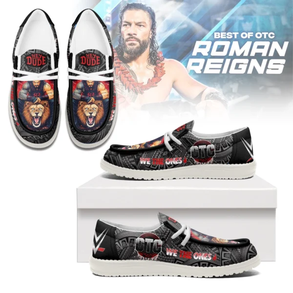 Tubopro Roman Reigns Personalized Hey Dude Shoes For Men And Women