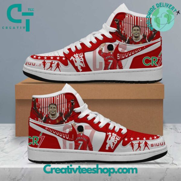 Tubopro Ronaldo Manchester United AJ1 High Sneakers Shoes For Men And Women