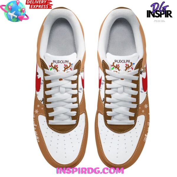 Tubopro Rudolph The Red-Nosed Reindeer Air Low-Top Sneakers Shoes For Men And Women - Image 3