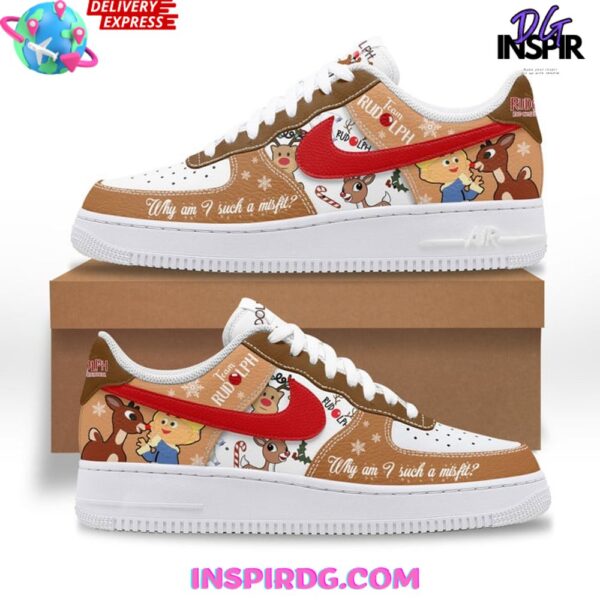 Tubopro Rudolph The Red-Nosed Reindeer Air Low-Top Sneakers Shoes For Men And Women - Image 2
