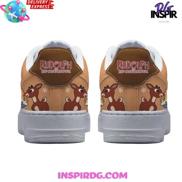 Tubopro Rudolph The Red-Nosed Reindeer Air Low-Top Sneakers Shoes For Men And Women - Image 4