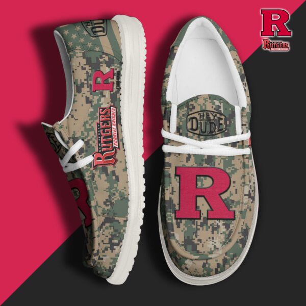 Tubopro Rutgers Scarlet Knights Personalized Hey Dude Shoes For Men And Women