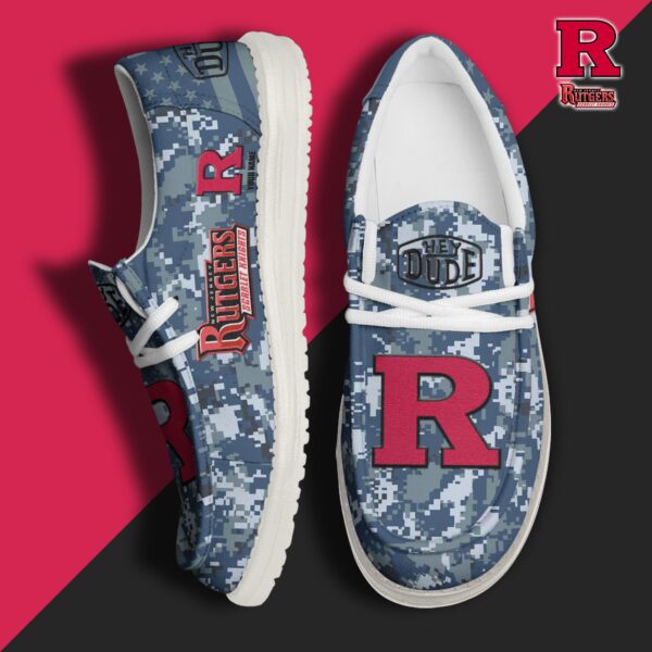 Tubopro Rutgers Scarlet Knights Personalized Hey Dude Shoes For Men And Women
