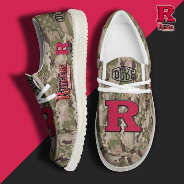 Tubopro Rutgers Scarlet Knights Personalized Hey Dude Shoes For Men And Women