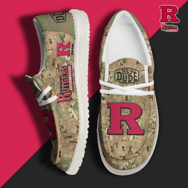 Tubopro Rutgers Scarlet Knights Personalized Hey Dude Shoes For Men And Women