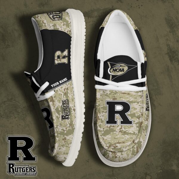 Tubopro Rutgers Scarlet Knights Personalized Hey Dude Shoes For Men And Women