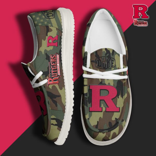 Tubopro Rutgers Scarlet Knights Personalized Hey Dude Shoes For Men And Women