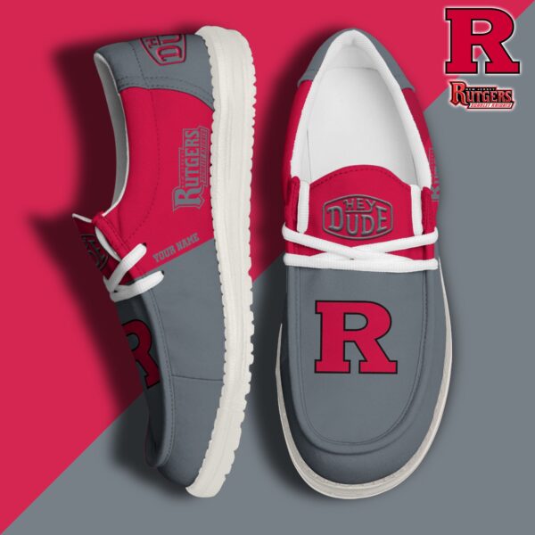 Tubopro Rutgers Scarlet Knights Personalized Hey Dude Shoes For Men And Women