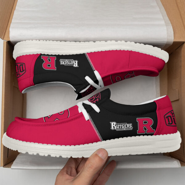 Tubopro Rutgers Scarlet Knights Personalized Hey Dude Shoes For Men And Women - Image 3
