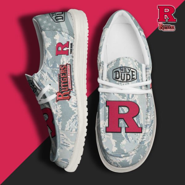 Tubopro Rutgers Scarlet Knights Personalized Hey Dude Shoes For Men And Women