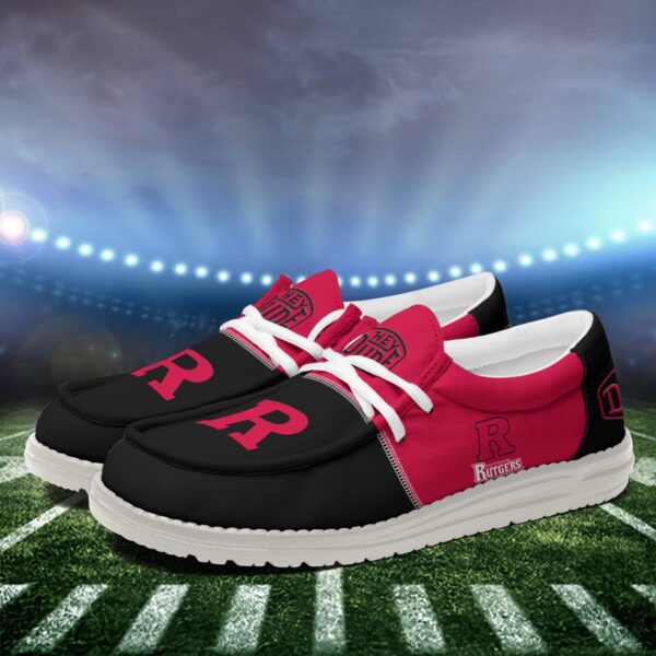 Tubopro Rutgers Scarlet Knights Personalized Hey Dude Shoes For Men And Women - Image 4