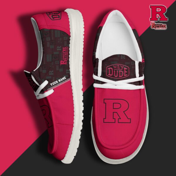 Tubopro Rutgers Scarlet Knights Personalized Hey Dude Shoes For Men And Women