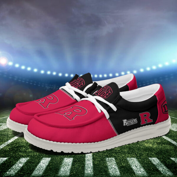 Tubopro Rutgers Scarlet Knights Personalized Hey Dude Shoes For Men And Women - Image 4