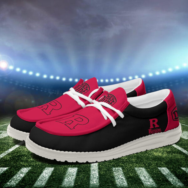 Tubopro Rutgers Scarlet Knights Personalized Hey Dude Shoes For Men And Women - Image 3