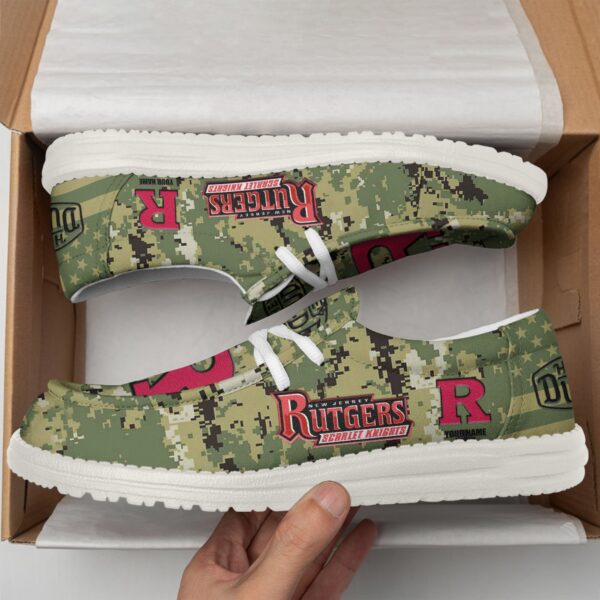 Tubopro Rutgers Scarlet Knights Personalized Hey Dude Shoes For Men And Women - Image 2