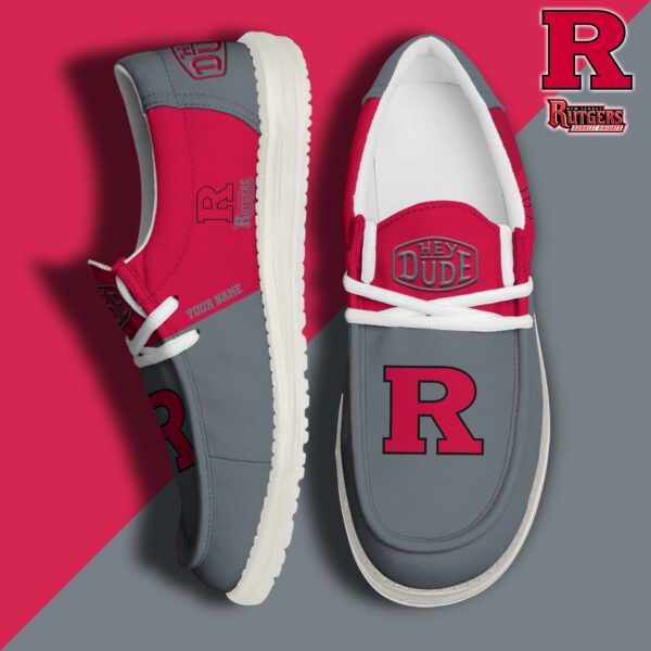 Tubopro Rutgers Scarlet Knights Personalized Hey Dude Shoes For Men And Women