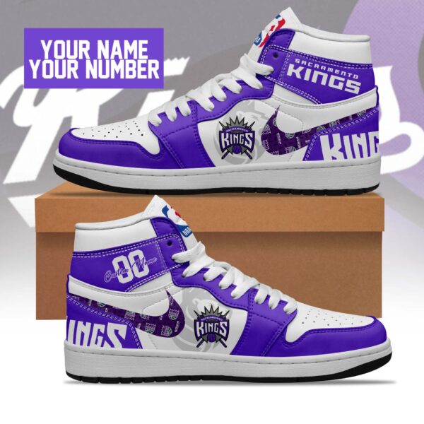 Tubopro Sacramento Kings AJ1 High Sneakers Shoes For Men And Women - Image 2