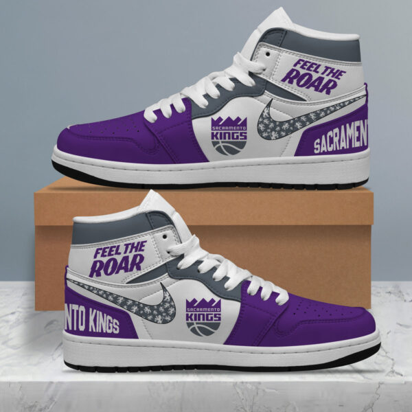 Tubopro Sacramento Kings AJ1 High Sneakers Shoes For Men And Women