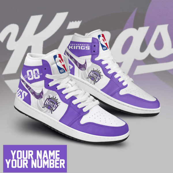 Tubopro Sacramento Kings AJ1 High Sneakers Shoes For Men And Women