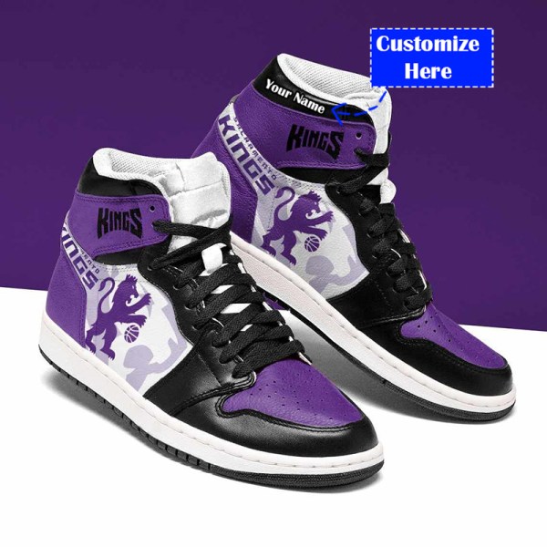 Tubopro Sacramento Kings NBA AJ1 High Sneakers Shoes For Men And Women