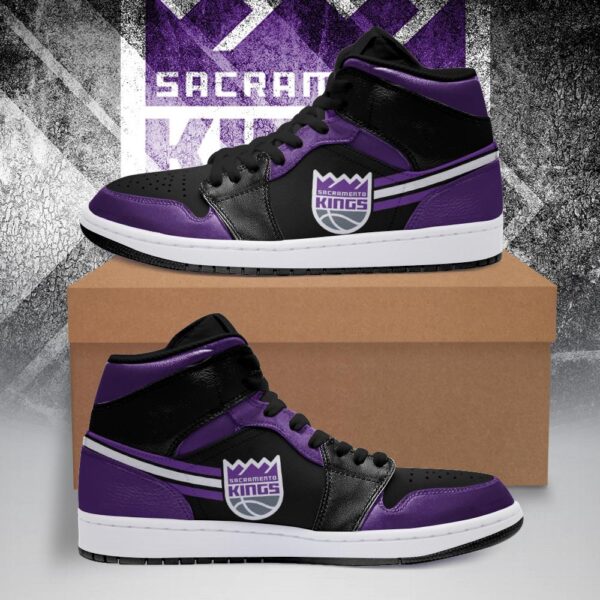 Tubopro Sacramento Kings NBA AJ1 High Sneakers Shoes For Men And Women