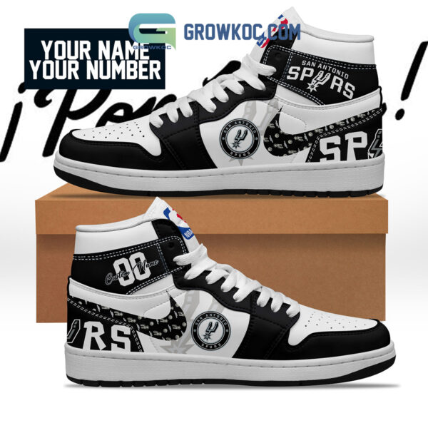 Tubopro San Antonio Spurs AJ1 High Sneakers Shoes For Men And Women