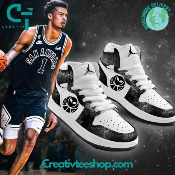 Tubopro San Antonio Spurs AJ1 High Sneakers Shoes For Men And Women