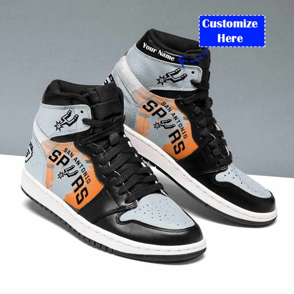 Tubopro San Antonio Spurs NBA AJ1 High Sneakers Shoes For Men And Women