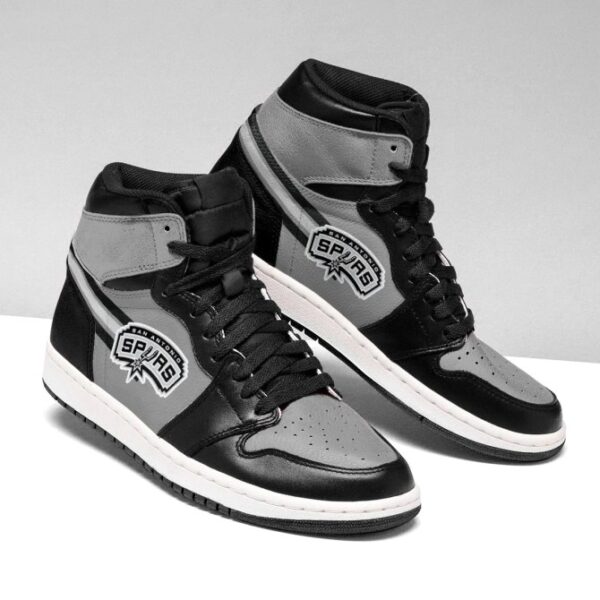 Tubopro San Antonio Spurs NBA AJ1 High Sneakers Shoes For Men And Women - Image 2